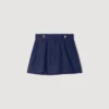 Gestreifter Pailletten-Skort