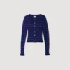 Gestreifter Strickcardigan