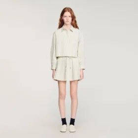 Gestreiftes Strass-Hemd