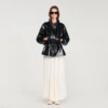 Glattlederjacke