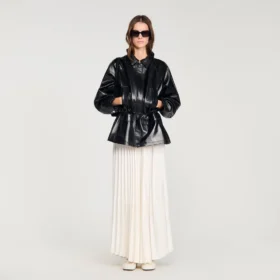Glattlederjacke