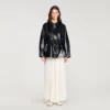Glattlederjacke