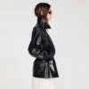 Glattlederjacke
