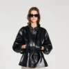 Glattlederjacke