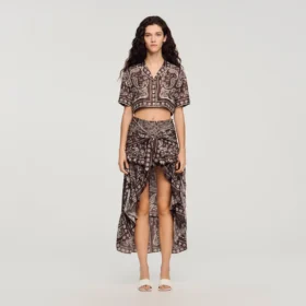 Hi-Low-Rock mit Bandana-Print