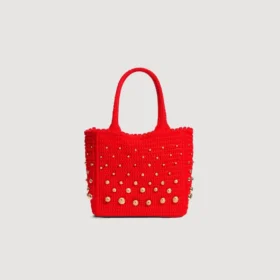Häkel-Tasche mit Nieten