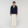 Häkelcardigan mit Blumenmotiv