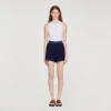 Hochtaillierte Shorts im Häkel-Look
