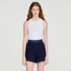 Hochtaillierte Shorts im Häkel-Look