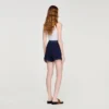 Hochtaillierte Shorts im Häkel-Look