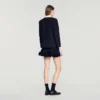 Jacke mit abnehmbarem Kontrastkragen
