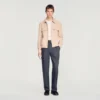 Jacke mit Reissverschluss und Waffelstruktur