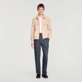 Jacke mit Reissverschluss und Waffelstruktur