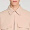 Jacke mit Reissverschluss und Waffelstruktur