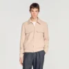 Jacke mit Reissverschluss und Waffelstruktur