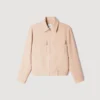 Jacke mit Reissverschluss und Waffelstruktur