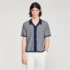 Jacquard-Hemd mit quadratischem Kreuzmuster