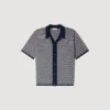 Jacquard-Hemd mit quadratischem Kreuzmuster