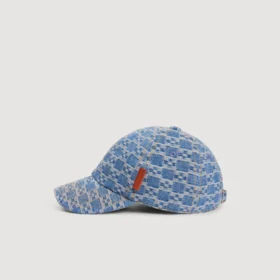 Jeans-Cap mit Kreuzmotiv