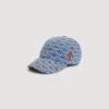 Jeans-Cap mit Kreuzmotiv
