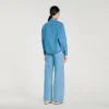 Jeans-Hemd mit Strasssteinen