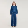 Jeansjacke mit ausgefallenen Knöpfen