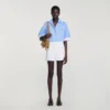 Jeansshorts mit hoher Taille