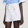 Jeansshorts mit hoher Taille