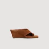 Keilsandalen aus Wildleder