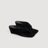 Keilsandalen aus Wildleder