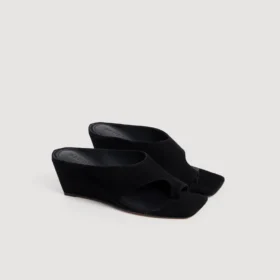Keilsandalen aus Wildleder
