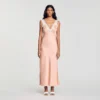 Kleid im Lingerie-Stil mit Strasssteinen