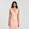 Kleid im Lingerie-Stil mit Strasssteinen
