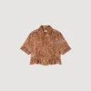 Kropptes Hemd mit Bandana-Print
