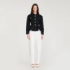 Kurze Peplum-Jacke mit Rüschen