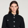 Kurze Peplum-Jacke mit Rüschen