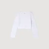 Kurzer, mit Perlen bestickter Cardigan