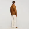 Lammlederjacke mit Knopfleiste