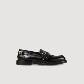 Leder-Loafer mit Schnallen