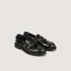 Leder-Loafer mit Schnallen
