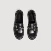 Leder-Loafer mit Schnallen