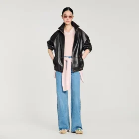 Lederjacke im Used-Look