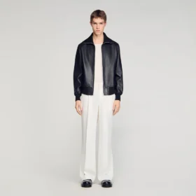 Lederjacke mit Reissverschluss
