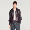 Lederjacke mit Reissverschluss