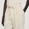 Leinenhose mit elastischem Bund