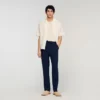 Leinenhose mit geradem Bein