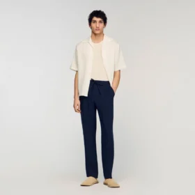 Leinenhose mit geradem Bein
