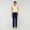 Leinenhose mit geradem Bein