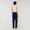 Leinenhose mit geradem Bein