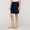 Leinenshorts mit elastischem Bund